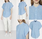 Polo Ralph Lauren Alen Linen Shirt Blouse T-Shirt Top Mao XS