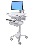 Ergotron StyleView Cart with LCD Arm  2 Drawers vogn - for LCD-skjerm / tastatur / mus / CPU / bærbar / strekkodeskanner