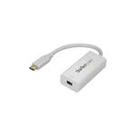 Com Adaptateur usb-c vers Mini DisplayPort 4K 60 Hz - Convertisseur usb Type-C vers mDP en blanc - usb Type-C - Mâle - 3840 x 2160 pixels - 60 Hz