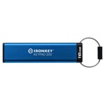 Kingston Technology IronKey Keypad 200 USB-minnepenn 16 GB USB Type-A 3.2 Gen 1 (3.1 Gen 1) Blå