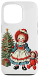 Coque pour iPhone 13 Pro Raggedy Ann Obtient une poupée jouet le jour de Noël