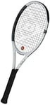 Dunlop Sports Pro 265 Raquette de Tennis pré-cordée, poignée 1/4, Blanc/Noir