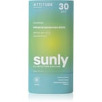 Attitude Sunly Sunscreen Stick Mineral solcreme Stift SPF 30 Unscented 60 g