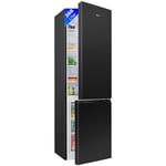 Bomann, Freestanding fridge-freezer, 55 cm wide, 268 L, LED lighting, KG7353, Black