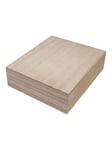 Playwood Square Box with Loose Lid Paulownia Wood