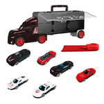 KS Tools - 100081F - Camion avec six voitures - jouet pour enfant - jouet camion pour enfant - jouet voiture pour enfant