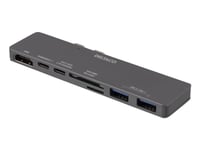 Deltaco Dual Usb-C Station/Replikator For Macbook Pro 2016 (Usbc-1290)