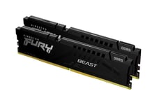 Kingston FURY Beast - 16GB:2x8GB - DDR5 RAM - 6000MHz - DIMM 288-pin - On-die ECC - CL30