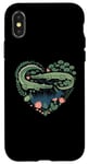 iPhone X/XS Cute Alligator Heart Crocodile Gator for Kids Case