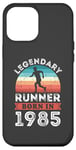 Coque pour iPhone 12 Pro Max Legendary Runner born 1985 40e anniversaire cadeaux course