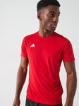 adidas Mens Running Adizero T-shirt, Red, Size M, Men