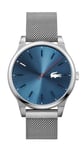 Lacoste Montre Analogique à Quartz pour homme avec Bracelet milanais en acier inoxydable argenté - 2010966