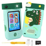 Telephone Enfant, ZUEOKAI Smartphone pour Enfants, Appareil Photo Enfant Objecti Pivotant 180°,étui Silicone, 1080P Vidéo, Cadeau Fille 3 4 5 6 7 8 Ans,Cadeau Noël Anniversaire pour Enfants 3-12 Ans