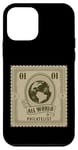 Coque pour iPhone 12 mini Collectionneurs de timbres amusants Philatélie All World pour homme