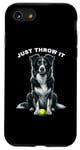 Coque pour iPhone SE (2020) / 7 / 8 Just Throw It Working Border Collie Herding Ball pour chien