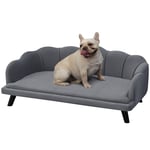 Pet Sofa for Medium Large Dogs Shell Shaped with Legs Cushion, Dog Couch