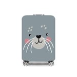 Housse de Protection pour Valise, Grande (66-76 cm), réutilisable, Lavable, avec Fermeture éclair, Cutie Cat, L (66-76cm), Cutie Cat