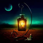 LUOYCXI DIY digital painting adult kit canvas painting bedroom living room decoration painting oil lamp under the moon-50X50CM