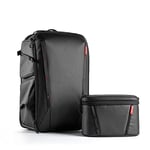 PGYTECH OneMo 2 Sac à Dos Appareil Photo 35-45L avec Sac Photo bandoulière, Sac Photographe Professionnel étanche, pour Sony/Canon/Nikon/DSLR/DJI Mini 4 Pro/DJI Avata 2/Mavic 3/FPV/Mini/Laptop, Noir