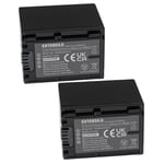 EXTENSILO 2x Batteries compatible avec Sony FDR-AX700E, HDR-CX100E, HDR-CX105E, FDR-AXP33 appareil photo, reflex numérique (2060mAh, 7,4V, Li-ion)