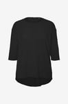 Vero Moda Curve - Topp vmcBritt 3/4 Top GA Jrs Boo Cur - Svart