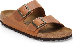 Birkenstock Unisex Arizona Oiled Leather Cognac, 38