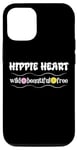 Coque pour iPhone 14 Hippie Heart Wild Belles Fleurs Libres Floral Daisy Années