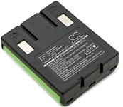 Kompatibelt med Radio Shack 9601502, 3.6V, 2000 mAh