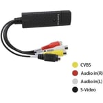 EasyCAP Clé d'acquisition vidéo-audio Carte USB 2.0 PAL et SECAM (aussi pour Win 8) avec Suite ShowBiz 3.5 HB8F5