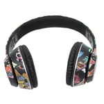 Casque Bluetooth L750 Graffiti, lampe RGB, Support de carte m&eacute;moire, Mode LINEIN, casque sans fil avec Microphone pour PC portable