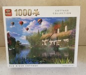 King 1000 Pieces Old River Cottage Jigsaw Puzzles 68x49cm