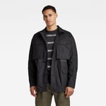 G Star Raw Mens G-Star RAW Field Jacket - Black Cotton - Size Large