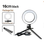 Ring Fill Light Network Anchor Mobile Phone Video Recording Beauty Makeup Live Broadcast Studio Production 16Cm Fill Light Bracket Desktop Two in One