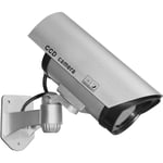 Realistic Replica Dummy CCTV Security Camera for Home with Flashing Red LED