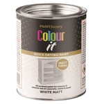 Paint Factory White Matt Tin Paint Fast Drying for Interior Exterior 300ml