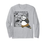 Kung Fu Panda Dragon Warrior Po Comic Panel Portrait Long Sleeve T-Shirt