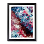 Kaleidoscope Abstract Framed Print for Living Room Bedroom Home Office Décor, Wall Art Picture Ready to Hang, Black A3 Frame (34 x 46 cm)