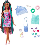 MATTEL, Barbie Totally Hair- Cheveux fantaisie avec accessoires et papillons,...
