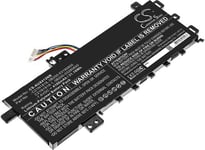 Kompatibelt med Asus VivoBook 14 X412UA-BV182T, 7.6V, 4100 mAh