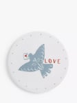 John Lewis Heart Fine China Coaster, Multi