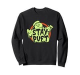 Ghostbusters Slimy Stay Puft Distressed Big Chest Logo Sweatshirt