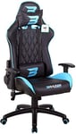 BraZen Phantom PC Chair Gaming Chair for Adults Office Chair Computer Chairs Adult Gaming Chair Gaming Chairs for Adults Video Game Chairs Gamer Chair PC Gaming Chair - Blue