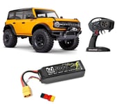 Traxxas 92076-4 TRX-4 2021 Ford Bronco 1/10 Robot Tqi + 3S Akku Orange