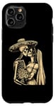 Coque pour iPhone 11 Pro Day Dead Squelette Mariage Couple Mari Femme Dia de