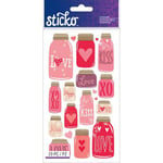 Sticko Klistermärken - Mason Jar Love 19 st