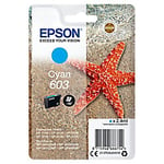 Epson 603 Original Ink Cartridge C13T03U24010 Cyan