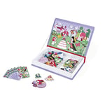 Janod - Magneti'Book Princesses - Jeu Éducatif Magnétique 55 Pièces - Dès 3 Ans, J02725, Violet