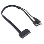 2.5 inch Hard Disk Drive SATA 22Pin to eSATA Data USB Powered Cable Adapter6140