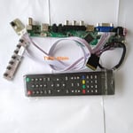 Kit pour CLAA102NA0ACW LCD LED contrôleur driver board 10.2 ""panneau écran 1024X768 TV AV VGA remote 30pin LVDS USB HDMI