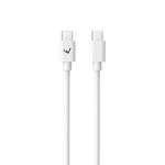 W Wonder Full Power - Cable USB-C vers USB-C - 1m - Blanc